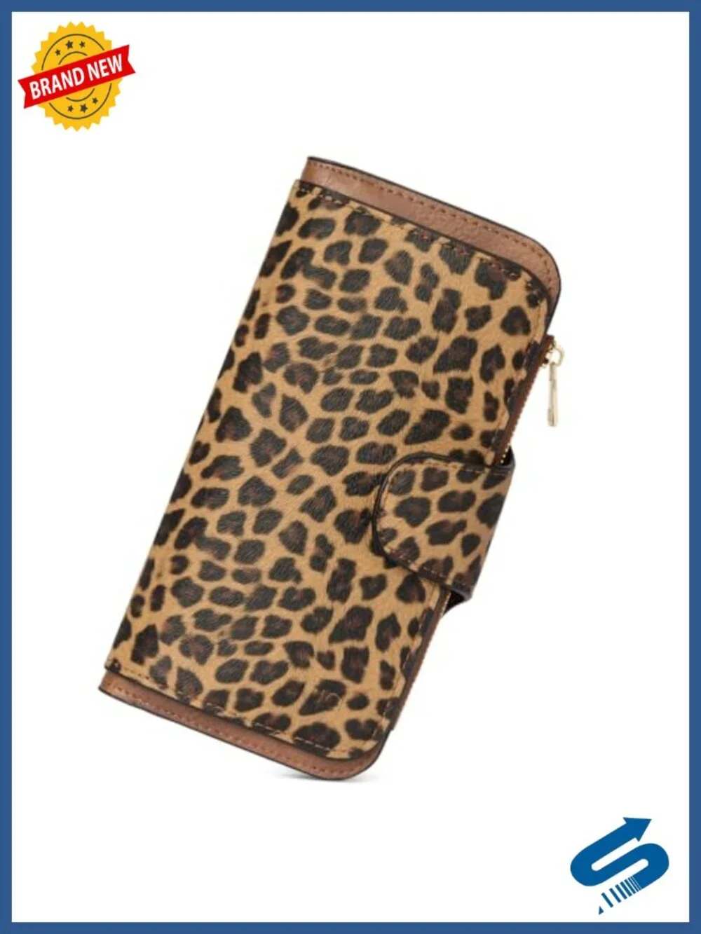 RFID Blocking Bifold Wallet with ID Window, Synthetic Leather, 14 Card Slots,